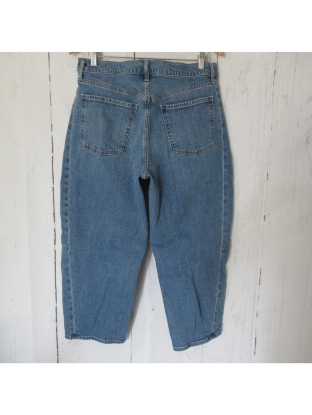 Old Navy Jeans 12 High Rise Barrel Leg Plus Size Distressed - Picture 4 of 7